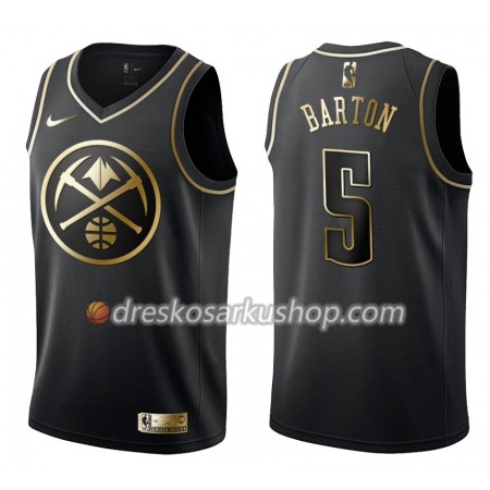 Muški NBA Dres Denver Nuggets Will Barton 5 Nike Crna Golden Edition Swingman